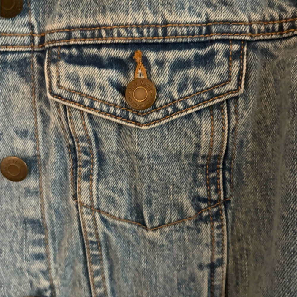 Old Navy Boyfriend Blue Jean Jacket - Picture 3 of 4